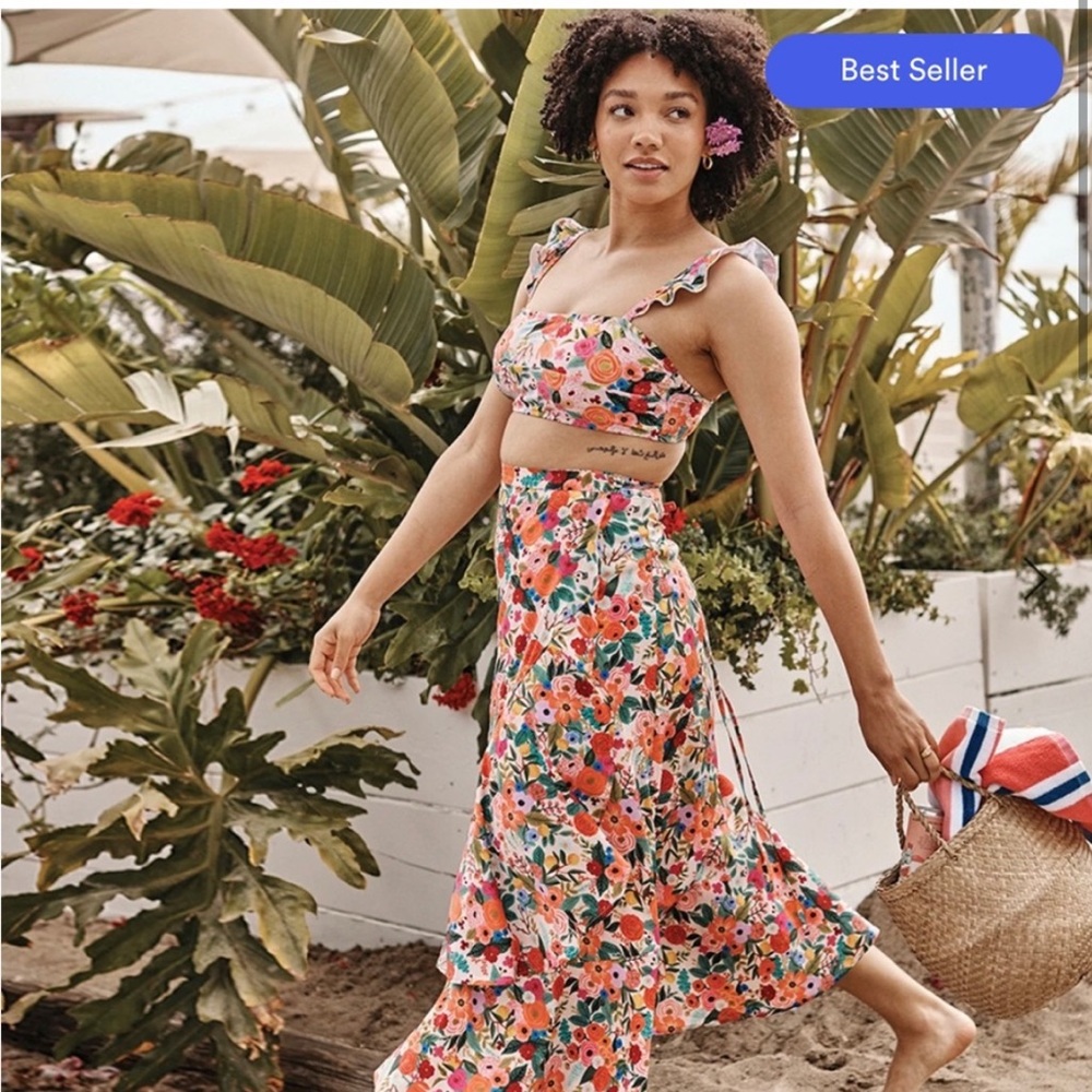 Summersalt x Rifle Paper Co Beach to Brunch Skirt - XS Garden Party